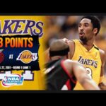 Kobe Bryant 28 points - 2001 Playoffs Round 1 Game 1 - Portland Trail Blazers at Los Angeles Lakers