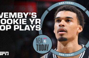 Reacting to Victor Wembanyama's TOP PLAYS of his rookie season | NBA Today