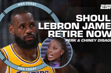 Chiney Ogwumike DISAGREES with Perk on if LeBron should RETIRE 🗣️ 'IT'S THE LAST STAND!' | NBA Today