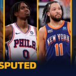 76ers beat Knicks in OT thriller: Maxey duels Brunson & Embiid post triple-double | NBA | UNDISPUTED