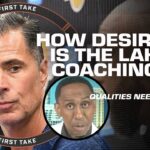 LAKERS NEED CACHET! 🏅 Stephen A. describes his PERFECT FIT for next Lakers head coach | First Take