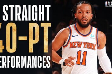 Jalen Brunson Is The FIRST PLAYER EVER With 40+ PTS & 5+ AST In 4 Straight Playoff Games!