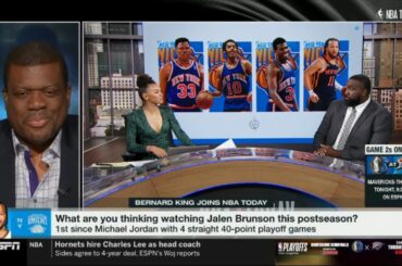 Bernard King tells Kendrick Perkins: Jalen Brunson is among all-time Knicks greats | NBA TODAY