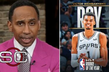 ESPN reacts to Victor Wembanyama winning NBA rookie of the year award over Chet Holmgren & Miller