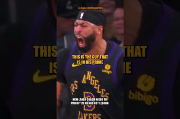 The Lakers' New Head Coach Needs To Cater To Anthony Davis | @ESPN #shorts