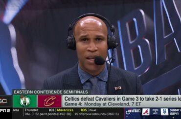 ESPN's Richard Jefferson reacts to Mavericks take series edge, Celtics bounce back strongly vs Cavs