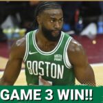 Boston Celtics get 61 points from Jayson Tatum, Jaylen Brown, & beat Cavs in Game 3