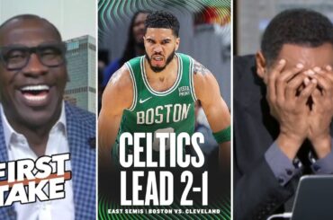 FIRST TAKE | "YOU owe Tatum an apology!" - Shannon trolls Stephen A. after Celtics beat Cavs in GM 3