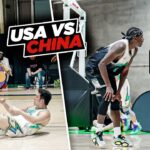 USA vs CHINA EPIC Streetball Game GOT HEATED... | Ballislife vs 361