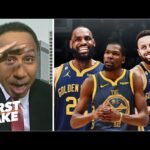 FIRST TAKE | Stephen A. reacts to NBA World want to see Curry, LeBron & Durant team up on Warriors