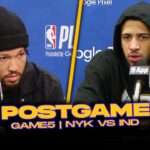 Knicks/Pacers Postgame, Brunson, Haliburton, McBride, Coaches Reactions | 2024 ECSF, GM5