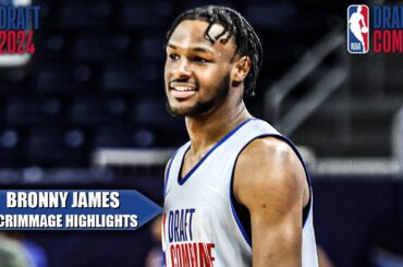 Bronny James' HIGHLIGHTS from his 2nd NBA Draft Combine scrimmage | NBA on ESPN