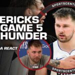 MAVERICKS TAKE GAME 5 VS. THUNDER 👀 Luka Doncic & Shai Gilgeous-Alexander react | SportsCenter
