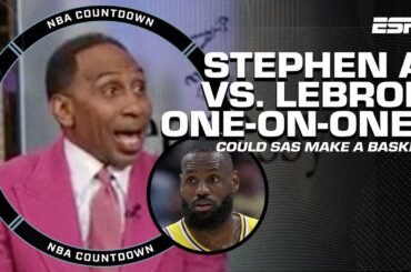 Could Stephen A. score ONE BASKET vs. LeBron James? 👀 'YES, I COULD!' 🤣 - Stephen A. | NBA Countdown