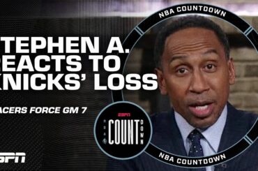 THERE IS NO TOMORROW! - Stephen A. reacts to Knicks' Game 6 loss to the Pacers | NBA Countdown