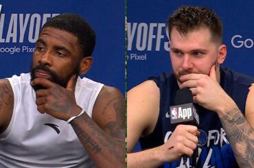 Kyrie Irving & Luka Doncic talk Game 6 Win & Advancing to West Finals, Postgame Interview