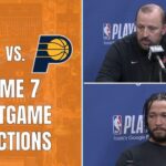 Knicks React to Game 7 Elimination Loss To Pacers And Reflect On Season | New York Knicks