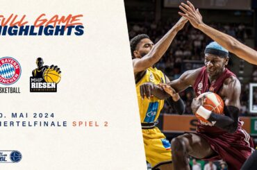 FC Bayern München Basketball vs. MHP RIESEN Ludwigsburg - Game Highlights - Viertelfinale Spiel 2