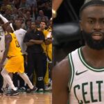 Jaylen Brown hits INSANE 3 to force OT in Game 1 vs Pacers 😱