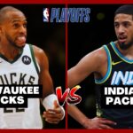 NBA PLAYOFFS AO VIVO - MILWAUKEE BUCKS X INDIANA PACERS - Jogo 5 | Khris Middleton x Haliburton