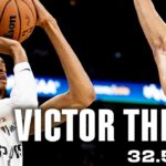 Victor Wembanyama's THREES from the 23-24 Season