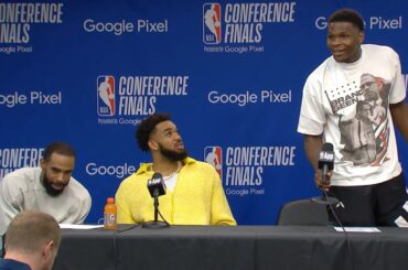 Anthony Edwards hilariously roasts Mike Conley after Game 4 "he's old as f**k" 😂