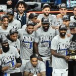 The Dallas Mavericks Receive The Oscar Robertson Trophy As The NBA Western Conference Champions!