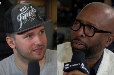 Luka Doncic joins Inside the NBA after winning the WCF