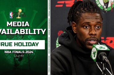 Jrue Holiday: We Want Kristaps Porzingis Back | Celtics Finals Practice