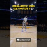 Bron arrived 7 hours early for Game 3 vs Jokic & The Nuggets!👀