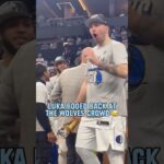 Luka having fun with the Minnesota crowd 😆