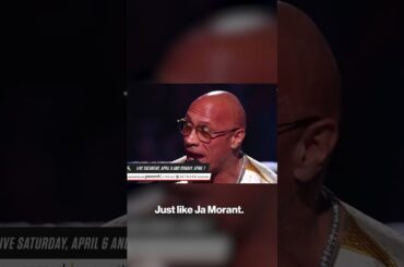 The Rock takes shots 🔫 at Ja Morant in front of a Memphis crowd #shorts