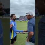 Yuvraj Singh introduces John Starks to Jasprit at the ICC T20 World Cup! 🔥😤| #Shorts