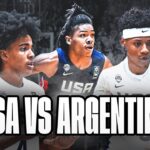 USA Basketball vs Argentina Gold Medal Game LIVE - FIBA U18 Americup