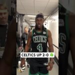 Celtics walk off after the Game 2 W! 👏 | #Shorts