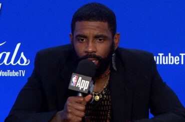 Kyrie Irving talks his struggles, Game 2 loss, FULL Postgame Interview 🎤