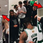 Boston Celtics Locker Room Celebration After Crazy Win vs. Dallas Mavericks in Game 3!