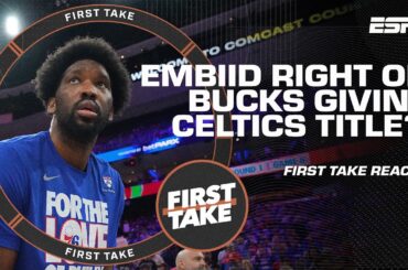 WHAT ARE YOU TRYING TO SAY?! 🗣️ - Stephen A. questions Joel Embiid's Bucks remark | First Take