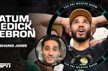 Shams Charania on Jayson Tatum's contract, JJ Redick-Lakers news & LeBron sighting | Pat McAfee Show