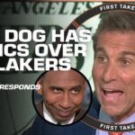 LOOK AT ME! 🗣️ Mad Dog challenges Stephen A.'s Lakers-Celtics argument 🍿 | First Take