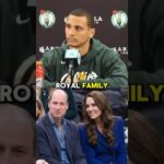When Celtics coach Joe Mazzulla was asked about the Royal Family attending a game 😅