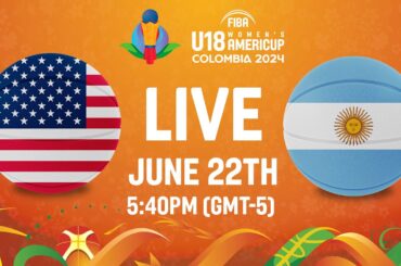 LIVE | SEMI-FINALS: USA v Argentina | FIBA U18 Women's AmeriCup 2024