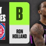 Ron Holland Selected No. 5 Overall By Detroit Pistons I 2024 NBA Draft Grades I CBS Sports