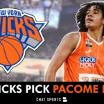 New York Knicks Pick Pacome Dadiet In Round 1 Of 2024 NBA Draft | Knicks Draft Grades