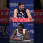 Luka's Reaction to Kyrie Trade Being Given a "D" Grade