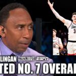 Stephen A. reacts to Donovan Clingan getting drafted by the Portland Trail Blazers | 2024 NBA Draft