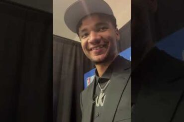 Ethan Skolnick with Miami Heat draft pick Kel’el Ware