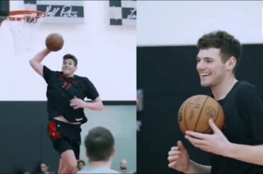 Donovan Clingan join the Portland Trail Blazers Pre-Draft Workout 💪