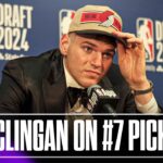 DONOVAN CLINGAN speaks after being selected No. 7 by TRAIL BLAZERS | 2024 NBA Draft | Yahoo Sports