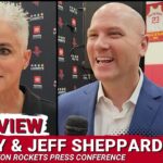 Jeff & Stacey Sheppard | Houston Rockets Rookie Introductory Press Conference | NBA Offseason